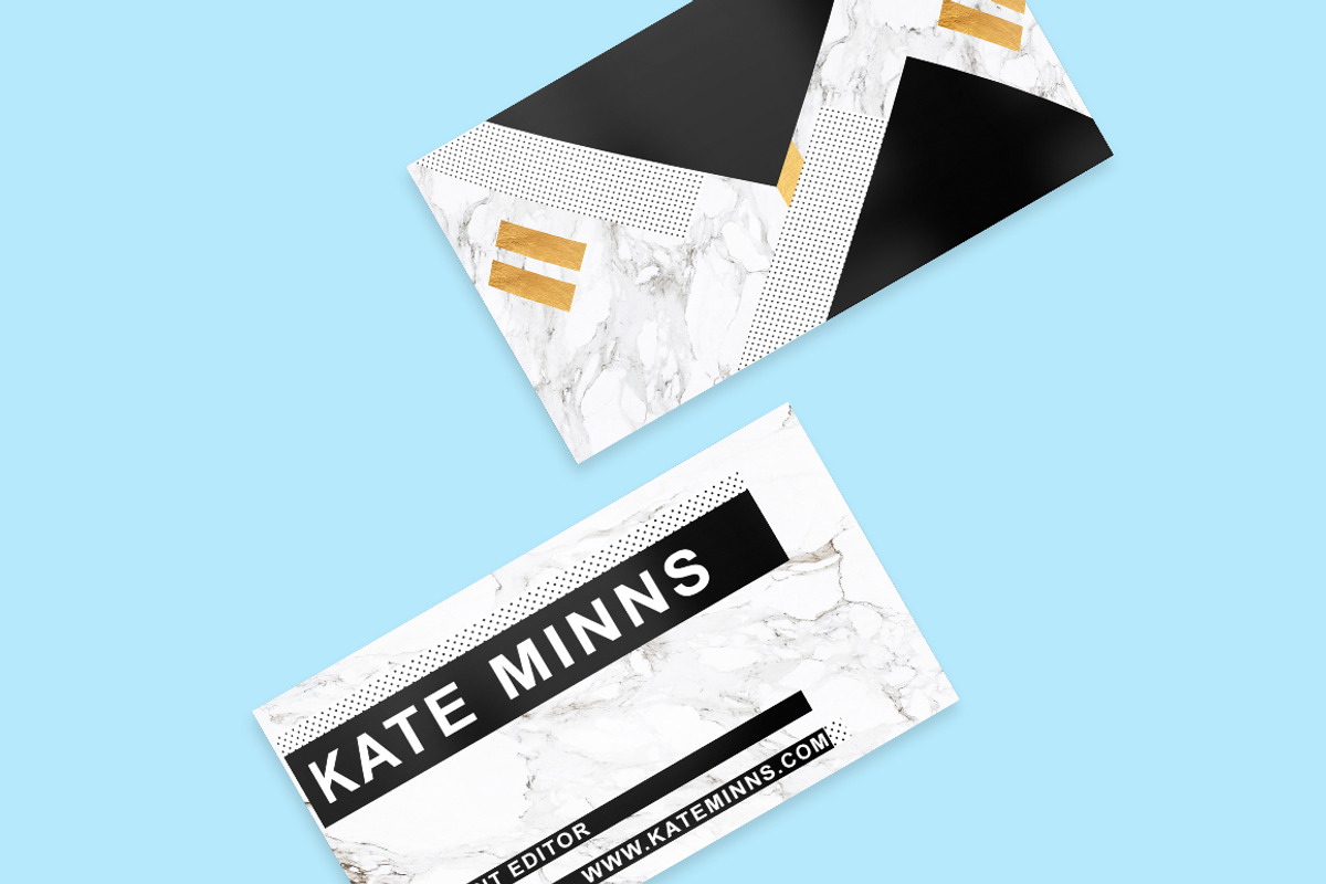 Modern Business Card + 8 Icons, a Business Card Template by cadinera (Photo 3 of 6)