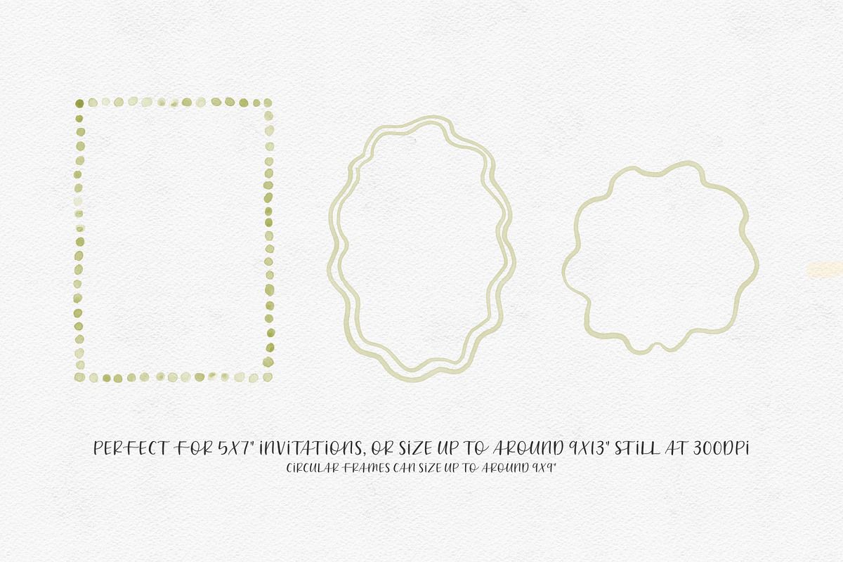 Cute Watercolor Borders & Frames, a Graphic by Design by Laney (Photo 9 of 10)