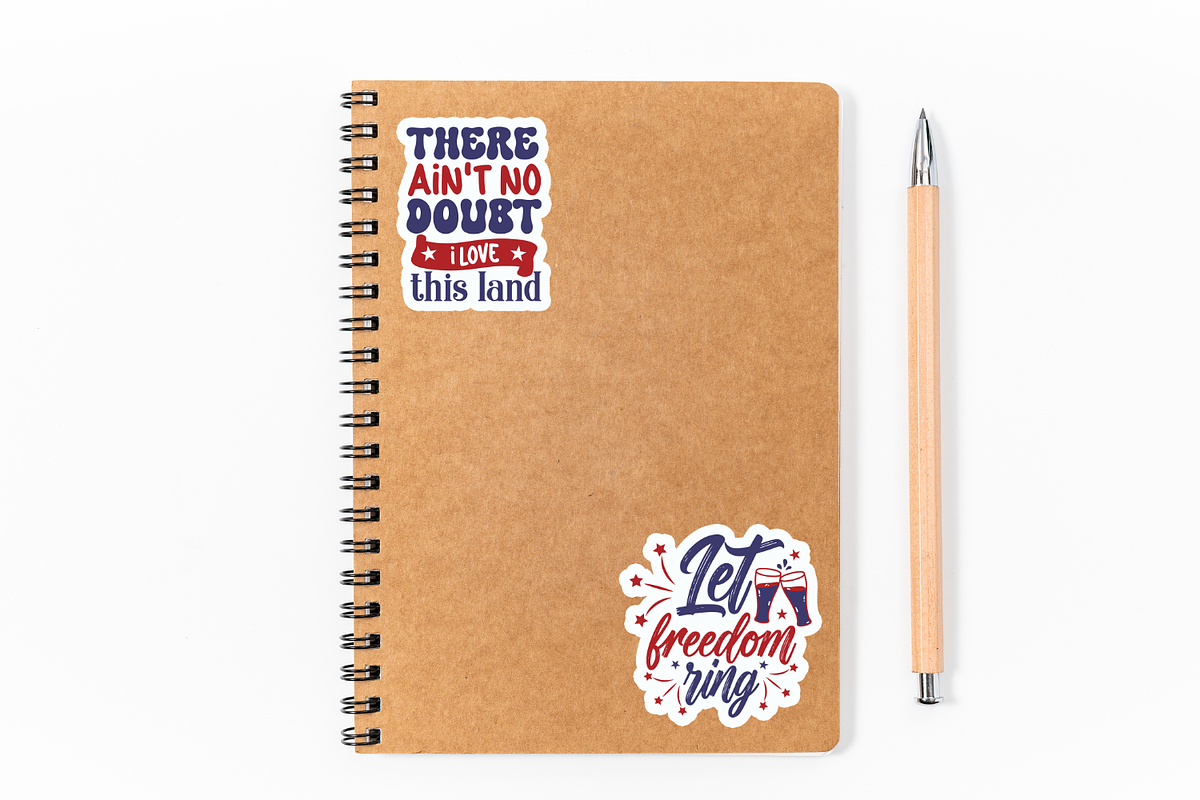 Farmhouse 4th of July Sticker Bundle, a Pattern Graphic by Design's Dark (Photo 9 of 10)