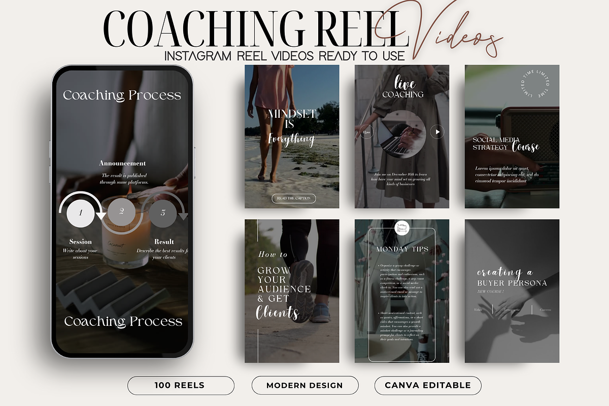 Coaching Instagram Video Reels, a Social Media Template by design4social (Photo 1 of 8)