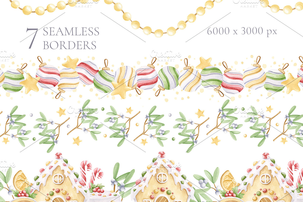 Family Christmas Watercolors Cartoon, a Seasonal Illustration by Elena Malgina Clipart (Photo 14 of 20)