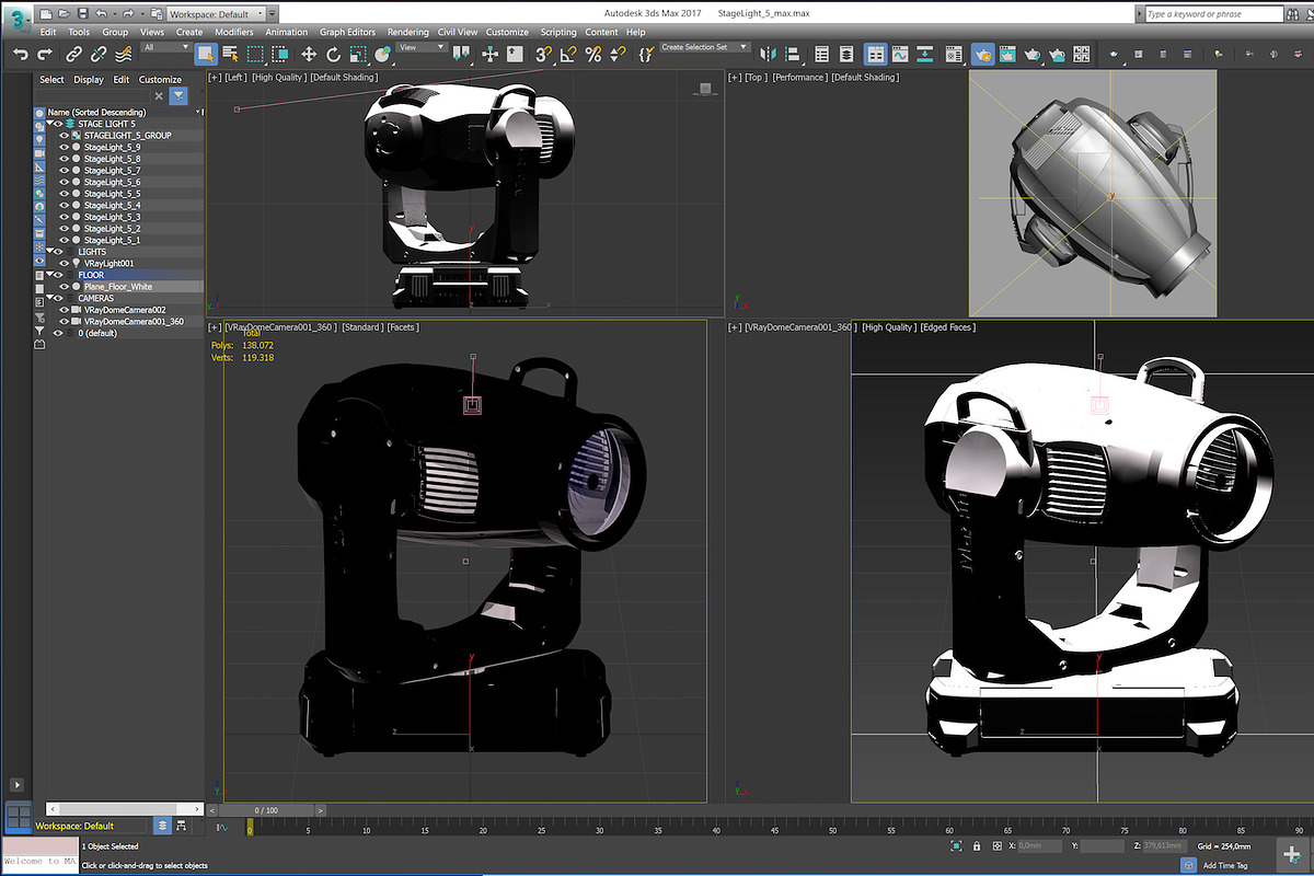 Stage Lighting Collection-14 PCS, an Object 3D Model by akerStudio (Photo 300 of 309)