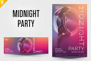 Midnight Party Flyer