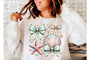 Summer Png, Floral Coquette Seashell, an Illustration by Designking (Thumbnail 6 of 6)