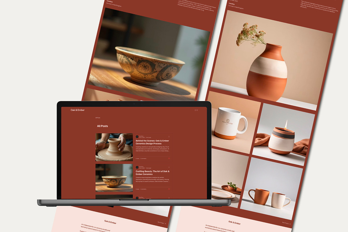 Wix Ceramics, Pottery Studio Website, a Wix Template by Sky Dore Design (Photo 8 of 10)