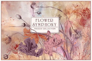 Fresco collection Flower symphony, a Wallpaper Graphic by Natalia0307