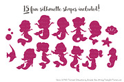 Mermaid Silhouettes in Bohemian, an Illustration by Amanda Ilkov (Thumbnail 2 of 3)