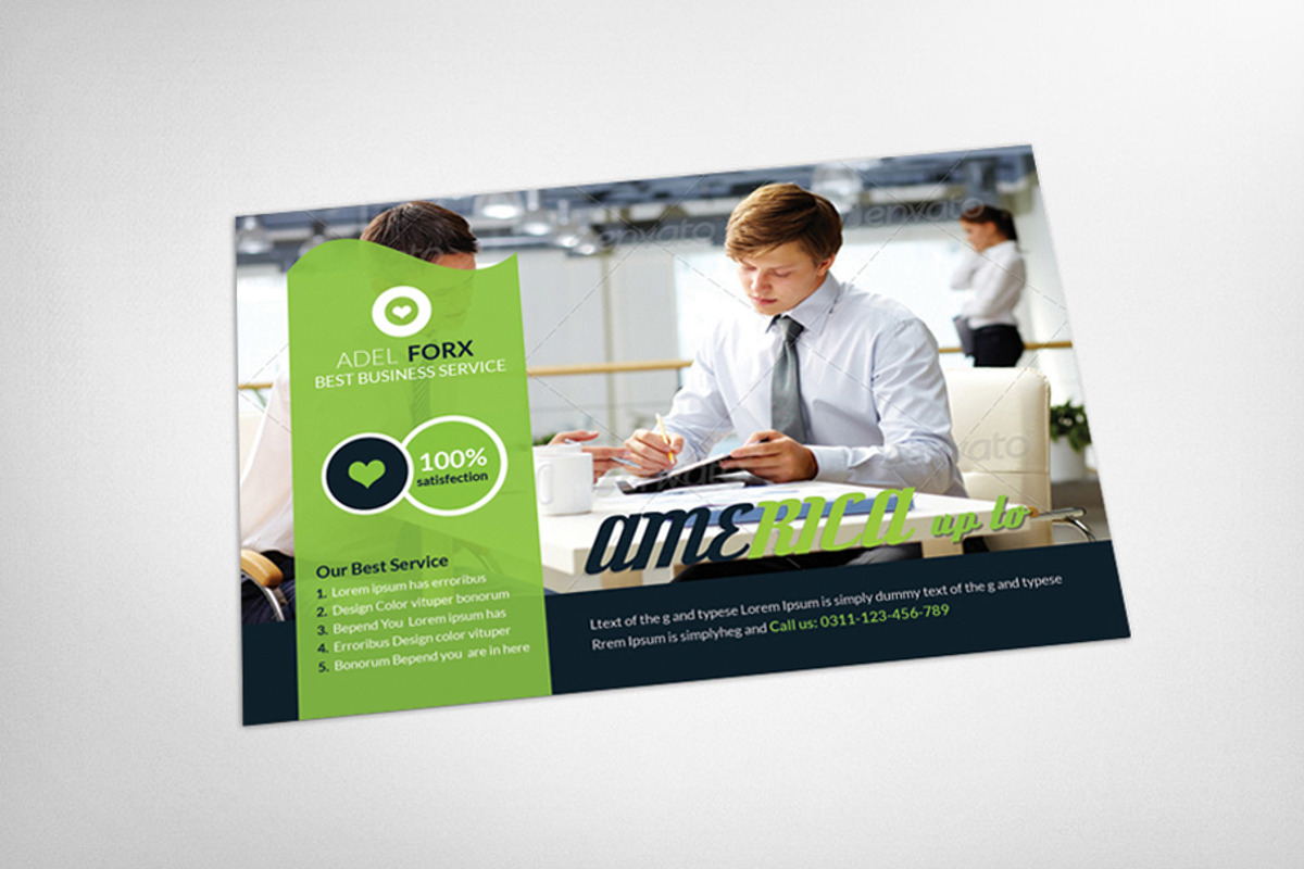 Creative Business Agency Postcard, a Card Template by graphicforest (Photo 3 of 3)