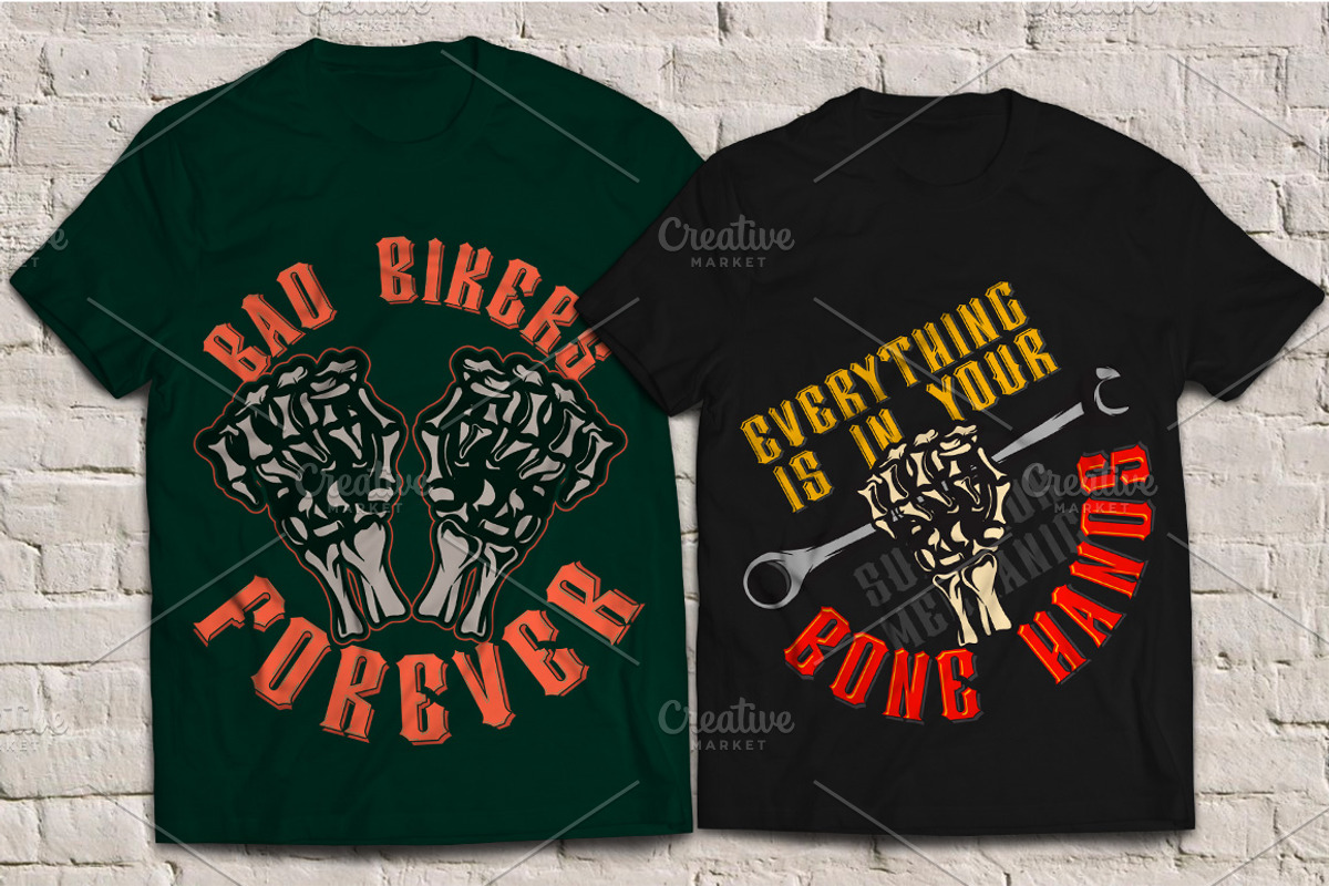Hell Rider font + 6 t-shirt designs, a Serif Font by Heather_insane (Photo 5 of 6)