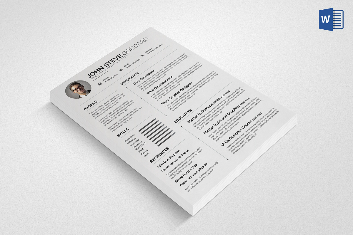 Resume CV, a Resume Template by graphicforest (Photo 3 of 5)
