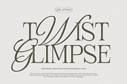 Twist Glimpse, a Font by din-studio.com (Thumbnail 1 of 16)