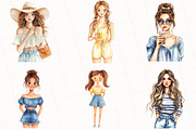 Summer Girl In City Clipart, an Illustration by OK Design (Thumbnail 5 of 5)