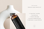 Cosmetic Label Bundle • Geranium, a Print Template by Sjá Agency (Thumbnail 4 of 19)