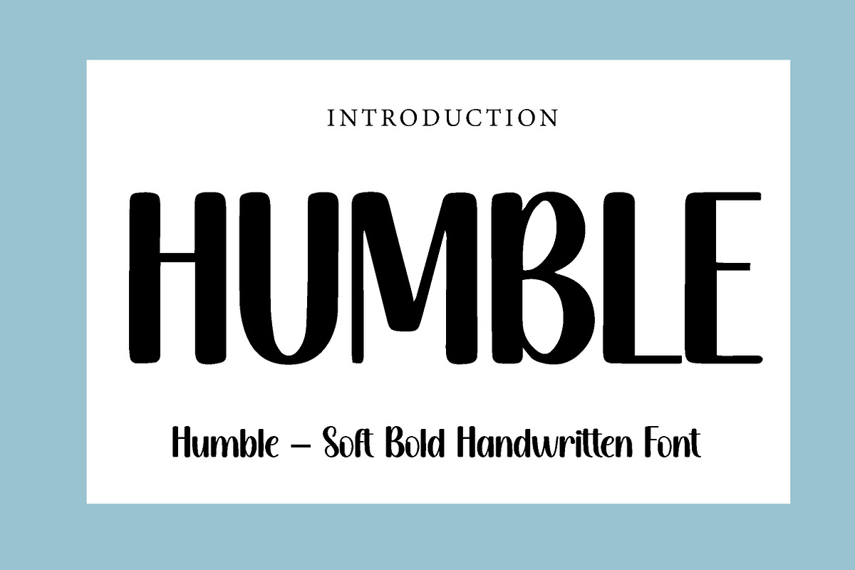 Humble, a Handwritten Font by Wow Magic (Photo 1 of 3)