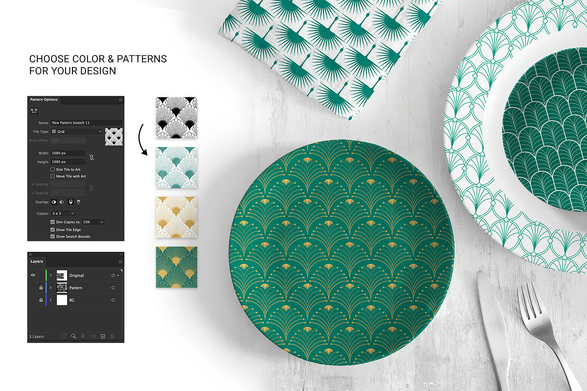 Art Deco Patterns Collection, a Pattern Graphic by DesignerCandies (Photo 3 of 21)
