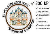 Museum Watercolor Clipart, an Illustration by Craft Nest (Thumbnail 2 of 8)