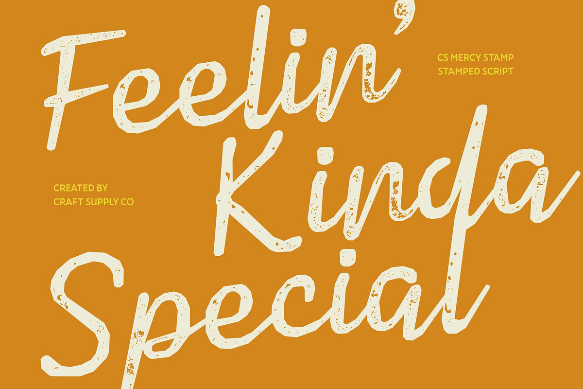 CS Mercy Stamp, a Script Font by Craft Supply Co. (Photo 6 of 8)