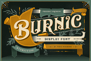 Burnic | Victorian Display Font
