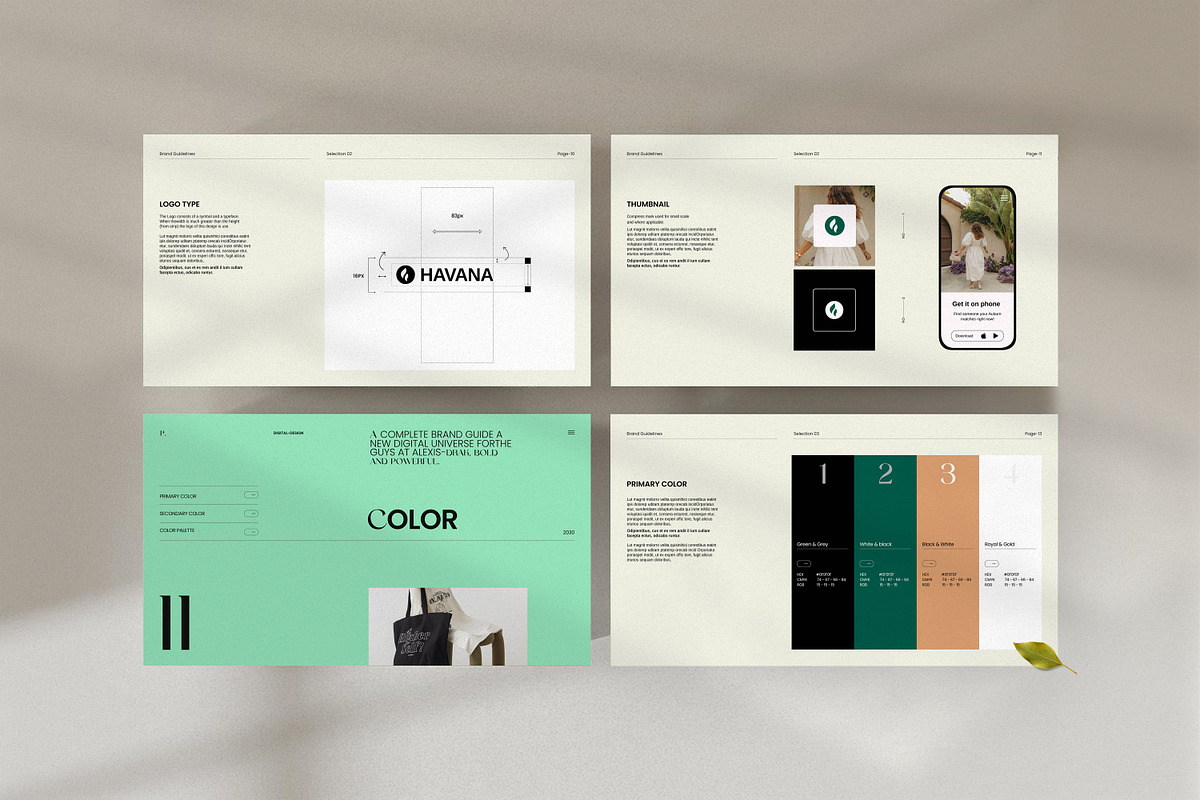 Brand Guidelines Template, a Presentation Template by S A N D Y (Photo 4 of 9)