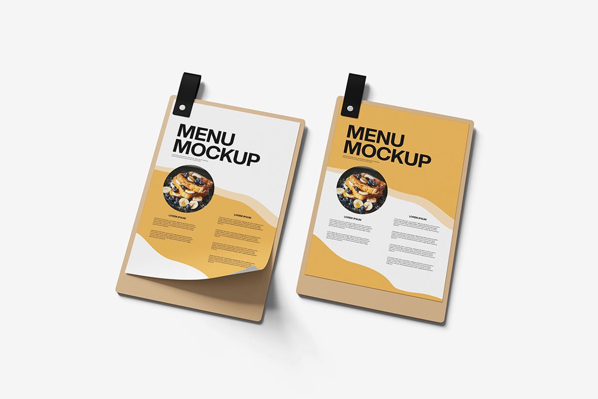 Menu Mockup, a Product Mockup by MrLetters (Photo 2 of 5)