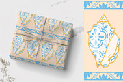 Azulejo Portuguese Shells, a Pattern Graphic by Carpet Tapete Pretzel (Thumbnail 4 of 24)