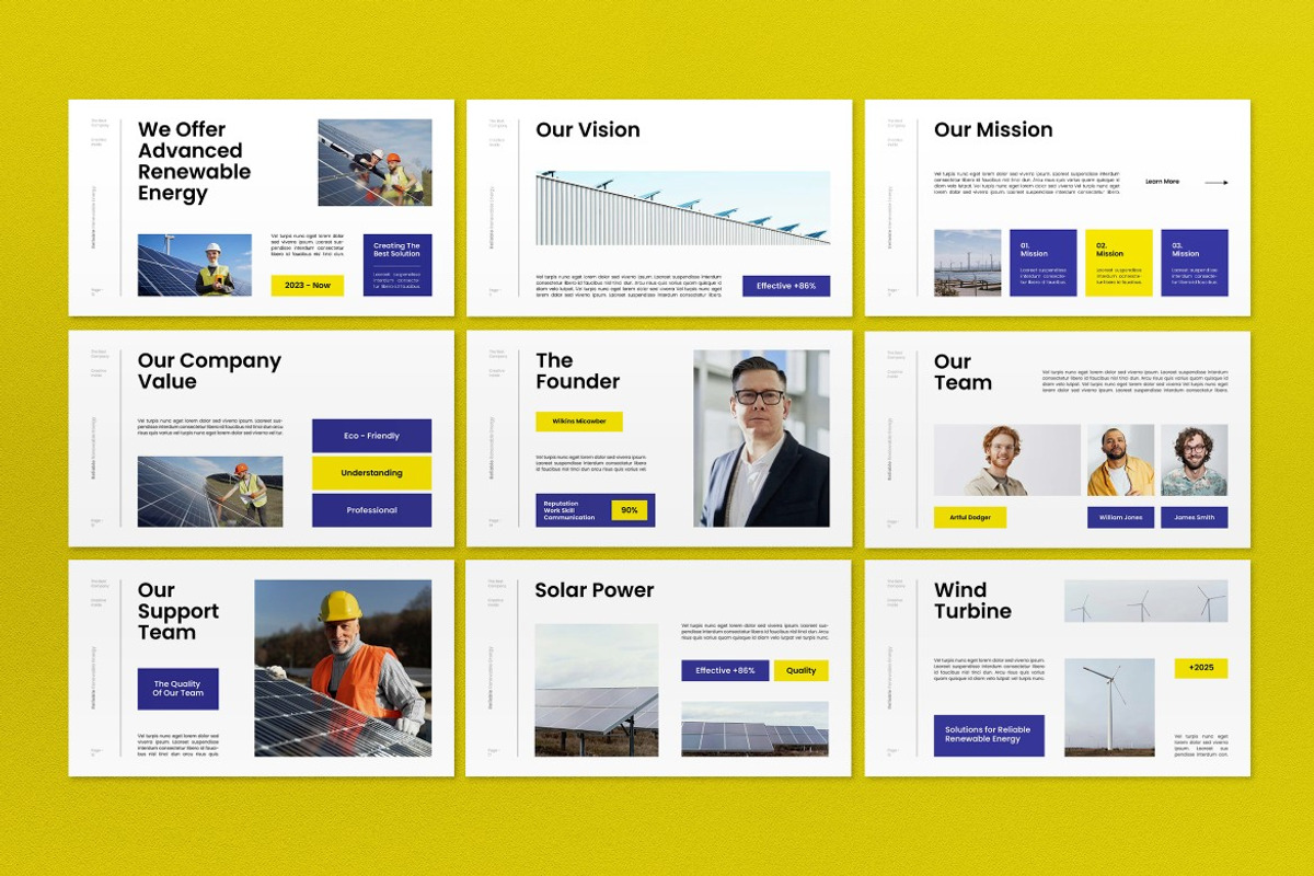 White Renewable Energy Google Slide, a Presentation Template by graphicook (Photo 3 of 4)