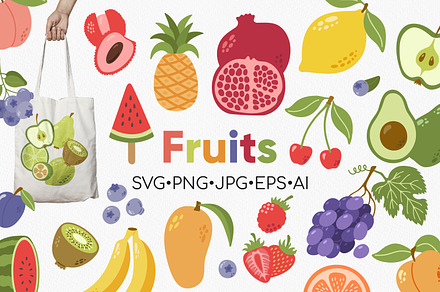 Fruits And Berries Cartoon