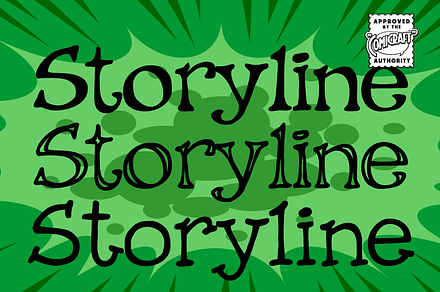Storyline, a Handwritten Font by Comicraft Fonts