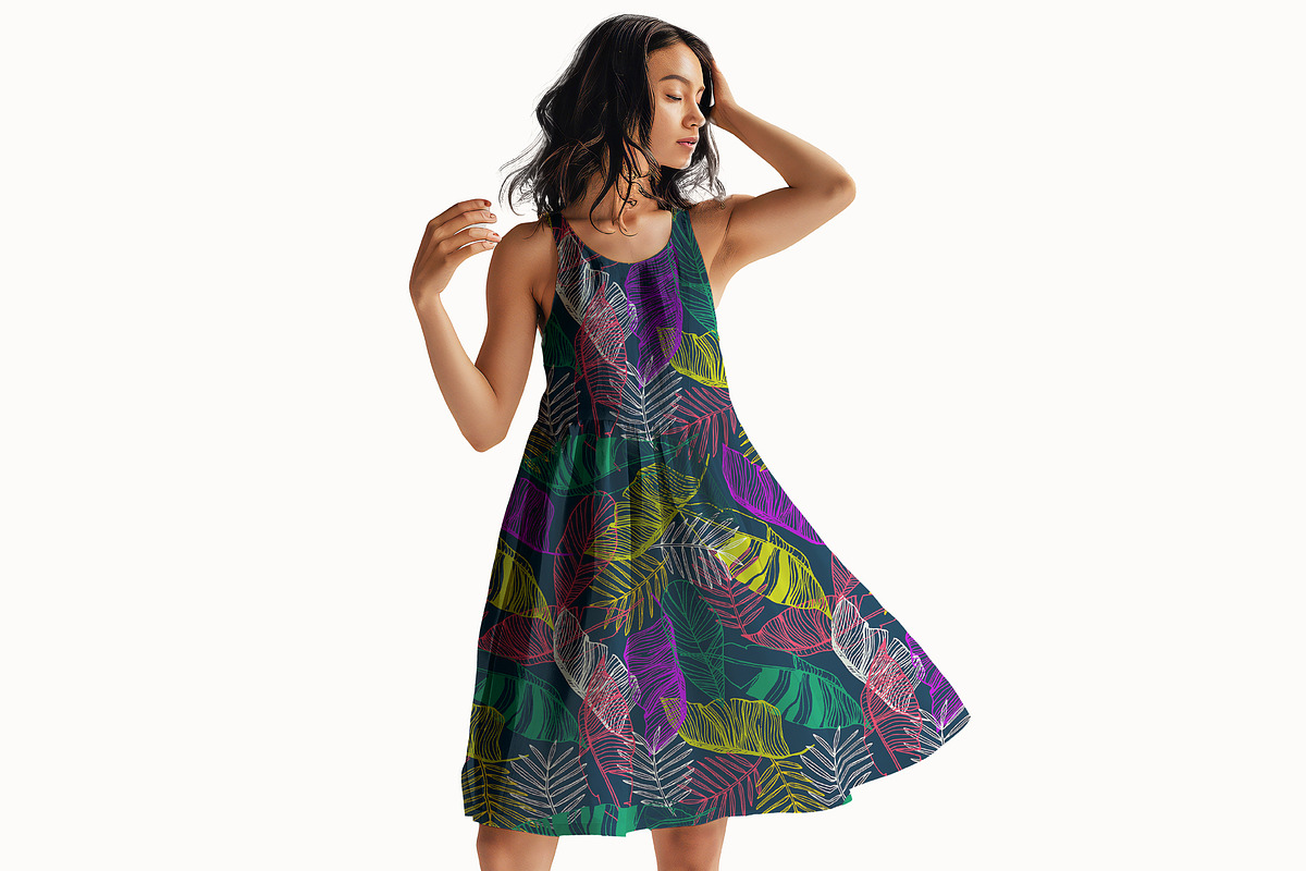 Exotic Tropical Leaves Patterns, a Pattern Graphic by StudioGlouna (Photo 4 of 9)