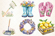 Cute Summer Gardening Clipart, an Illustration by DreamCafeArt (Thumbnail 4 of 9)