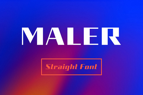 Maler - Straight Font preview 7