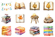 Fall Reading Nook Clipart, an Illustration by CitraGraphics (Thumbnail 3 of 5)