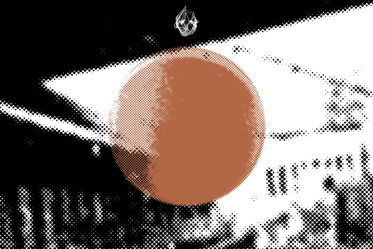 HALFTONE - 55 Distressed Overlays, an Object Graphic by Neo Ink Design (Photo 7 of 9)