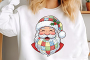 Patchwork Santa Claus Png, Retro Chr, an Illustration by Libby Wishes (Thumbnail 3 of 8)