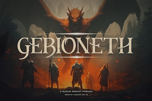 Gebioneth - Display Fantasy Font, a Font by Flawless And Co
