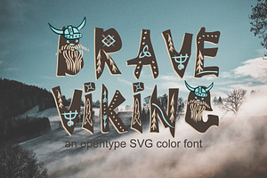 BRAVE VIKING COLOR Font