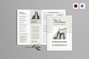Church Bulletin, an Invitation Template by Leaflove