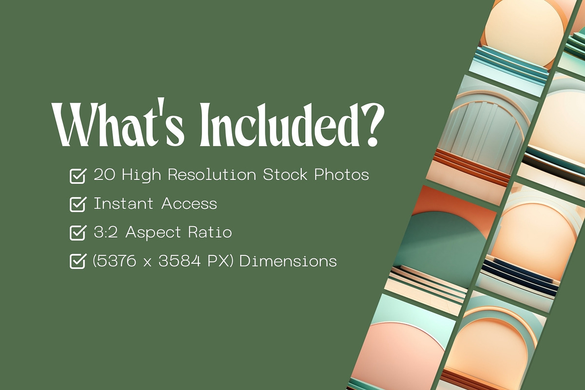 20 Art Deco Podium Backgrounds, a Background Graphic by Incomelion (Photo 2 of 6)