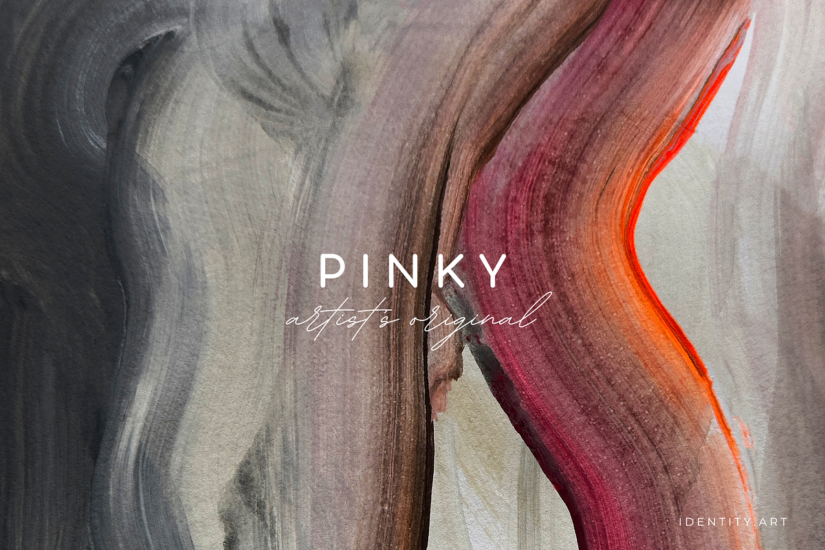 PINK AND GREY ABSTRACT ART, an Illustration by identity.ART (Photo 1 of 6)