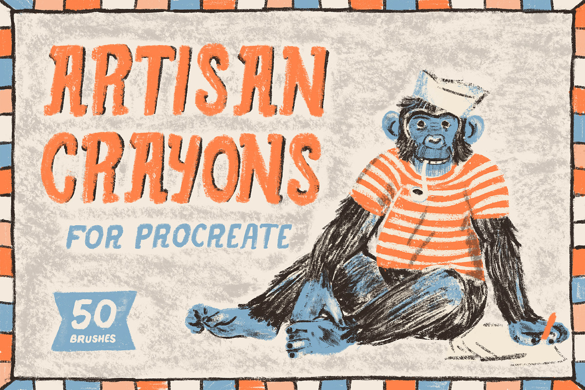 Artisan Crayons for Procreate, a Brush Add-On by Guerillacraft (Photo 1 of 9)