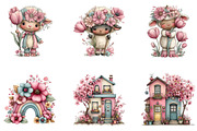 Whimsical Spring Clipart, an Illustration by CreationArt (Thumbnail 5 of 7)