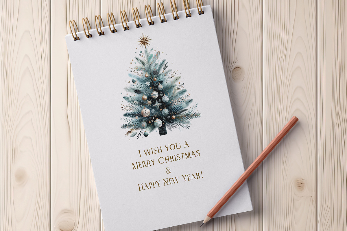 Boho Christmas Tree, a Decorative Illustration by Vasmila (Photo 5 of 5)