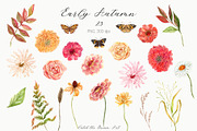 Early Fall Floral Pumpkin Watercolor, a Seasonal Illustration by Catch the Dream Art (Thumbnail 7 of 13)