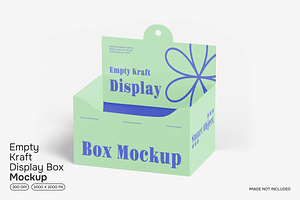 Empty Kraft Display Box Mockup, an Advertising Mockup by renderstockmarket
