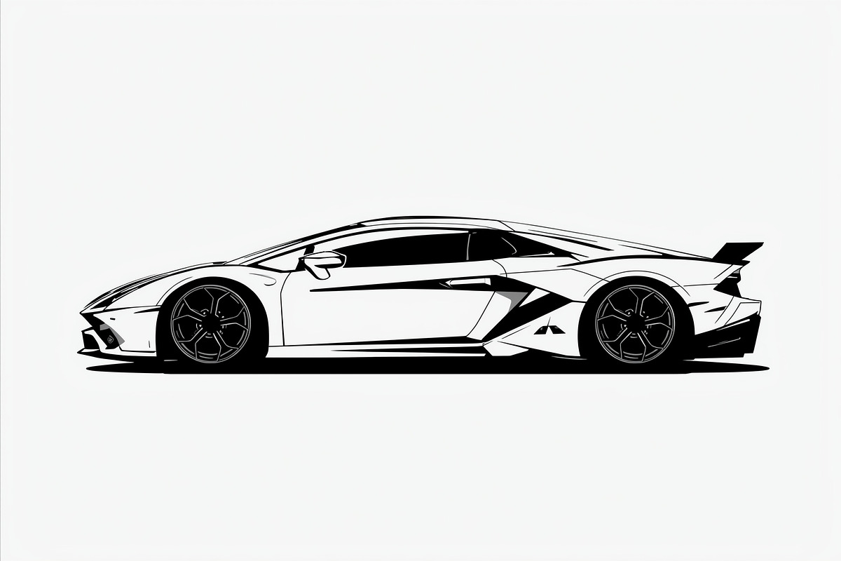 Racing Car Silhouette Bundle, an Illustration by Gfx_Store (Photo 4 of 9)