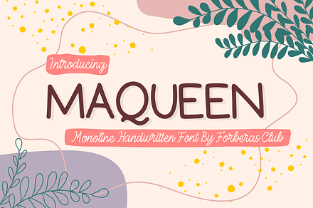 Maqueen | Fun Display Font, a Serif Font by Forberas Club