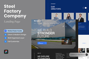 Steel Company Landing Page