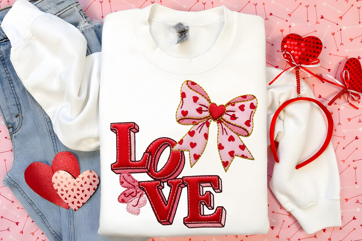 Love Embroidery PNG, Valentine's Day, an Illustration by Canvas Craft (Photo 6 of 6)