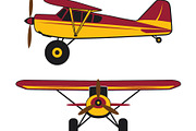 Two colorful STOL bush airplanes, a Transportation Illustration by LogosDen (Thumbnail 2 of 3)