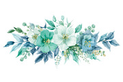 Elegant Blue Watercolor Blooms, an Illustration by Amazin_art (Thumbnail 5 of 11)